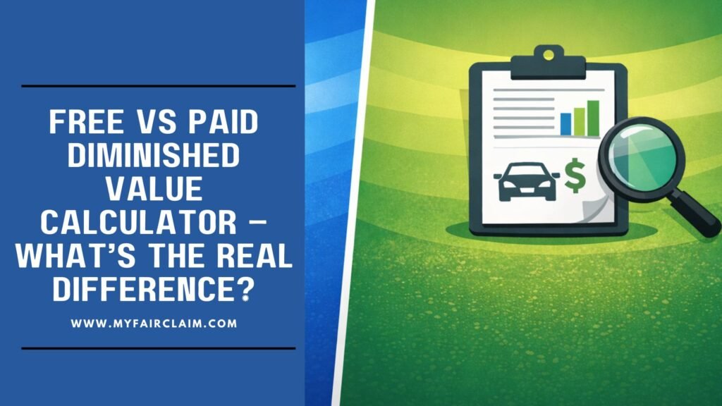 Free vs Paid Diminished Value Calculator – What’s the Real Difference?