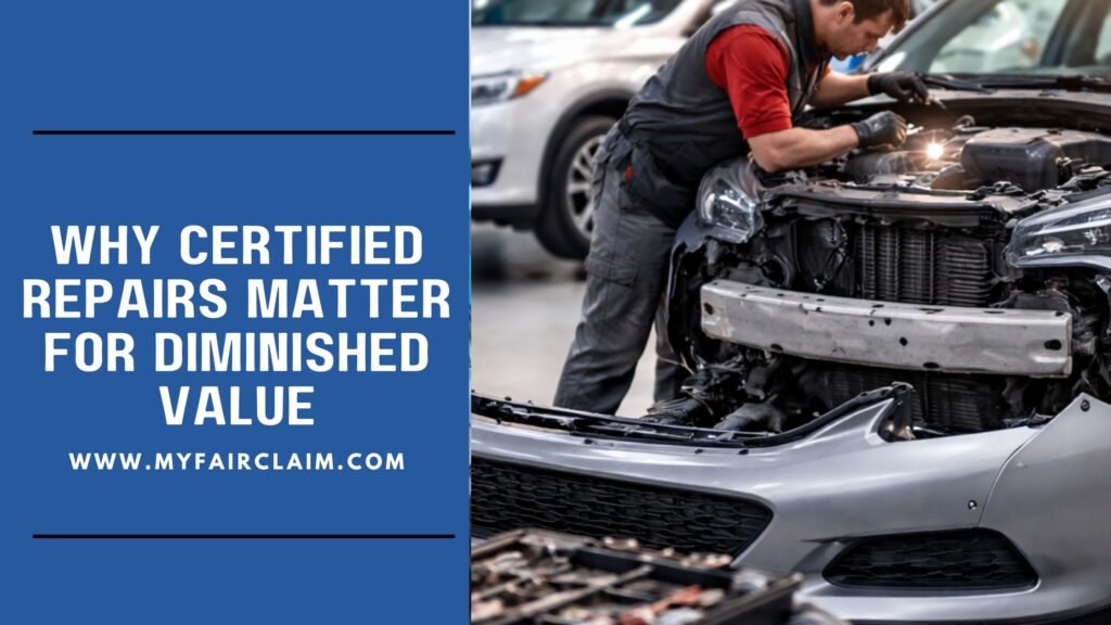 Why Manufacturer-Certified Repairs Are Critical for Your Diminished Value Claim