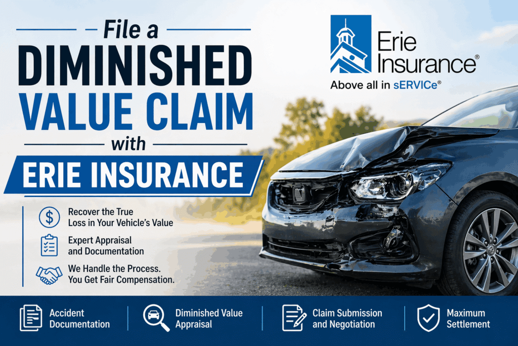How to File a Diminished Value Claim with Erie Insurance